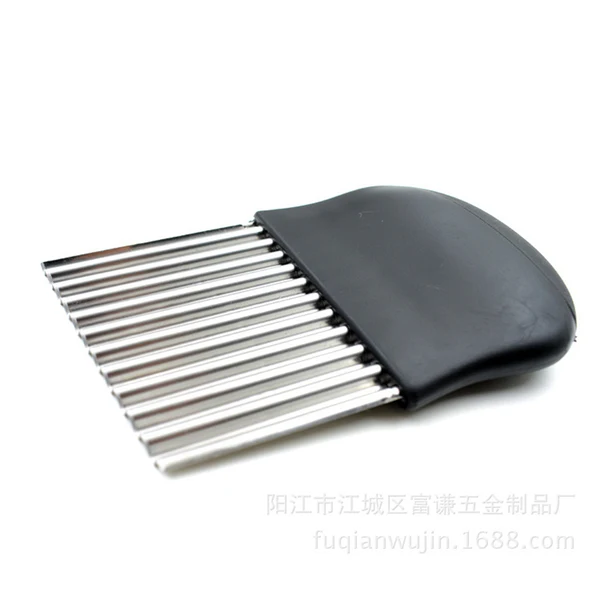 Contemporary Maxbell Stainless Steel Potato Chip Vegetable Crinkle Wavy Cutter Slicer Tools Expertly Made