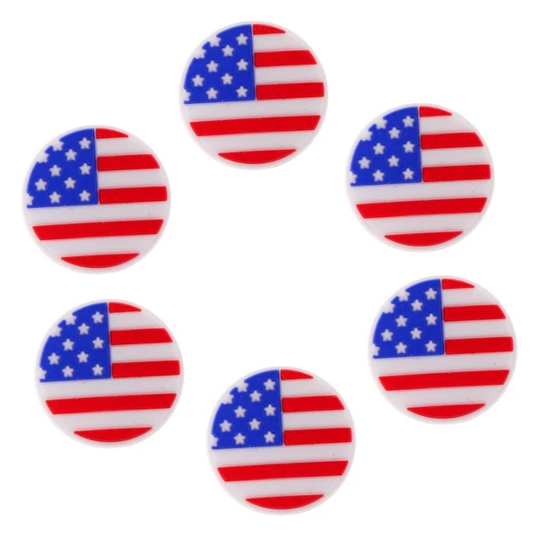 Comfortable Maxbell Silicone Tennis Racquet Vibration Dampener Shock Absorber Damper 6 USA Flag High-Grade