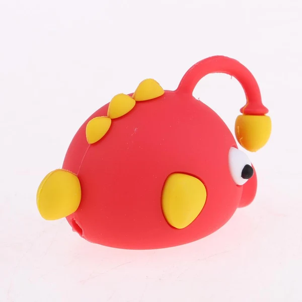 Excellent Maxbell Cute Fish Animal Anti-break USB Data Charger Cable Saver Protector red Flexible