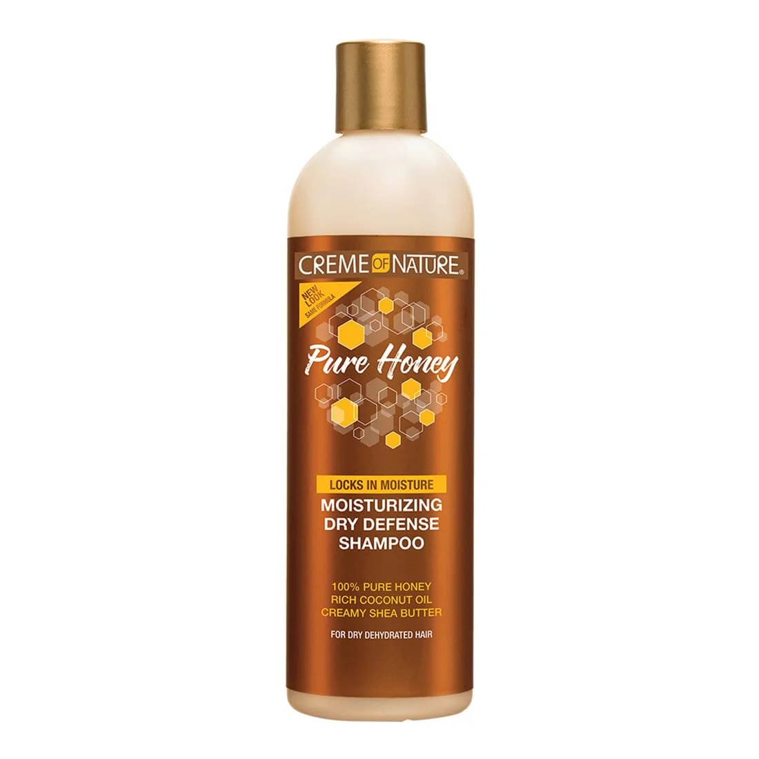 Creme of Nature Pure Honey Moisturizing Dry Defense Shampoo Gently Cleanses Restores Moisture Hair Care Gift For Dry Dehydrated or Brittle Hair Luxury