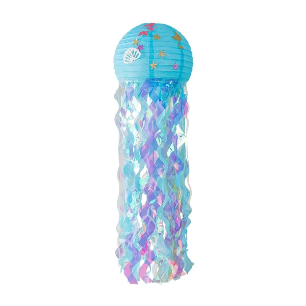 Smart Maxbell Mermaid Party Jellyfish Lamp Mermaid DIY Creation for Kids Birthday Party Blue Classic