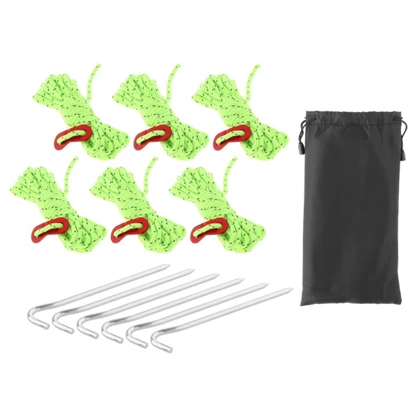 Flexible Maxbell 6Pcs Pack Reflective Cord Tent Guyline Rope Set for Hiking Canopy Shelter Convenient