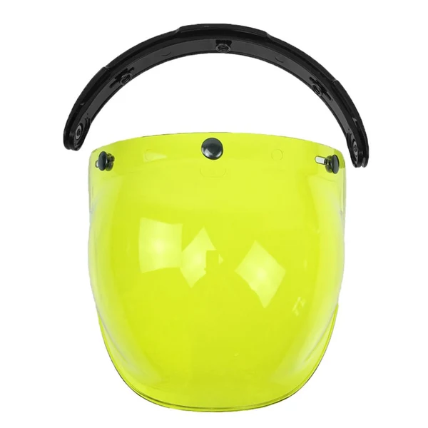 Long-Lasting Maxbell Open Face Helmet Visor Motorcycle Helmet Bubble Visor PC Lens Yellow Fine