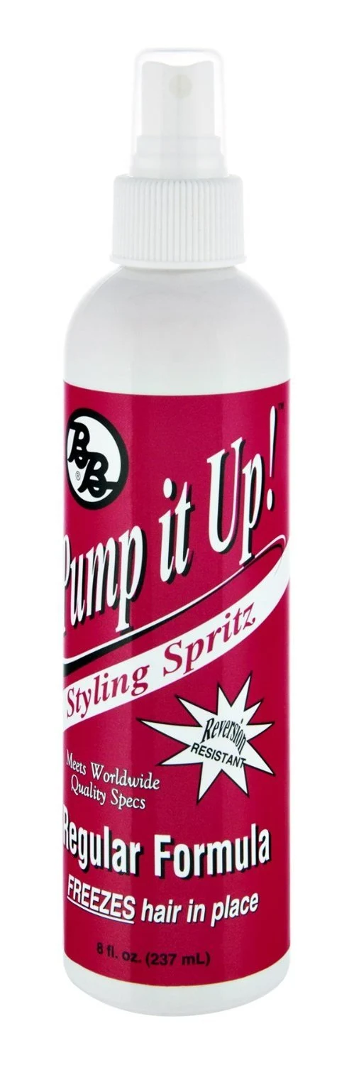 Crafted Bronner Brothers Pump It Up Spritz Regular Hold 8 oz Pack of 12 Dependable