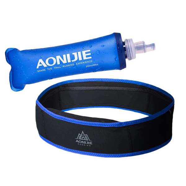 Crafted Maxbell Waterproof Waist Bag Running Belt Fanny Pack with Soft Water Bag Blue S Contemporary
