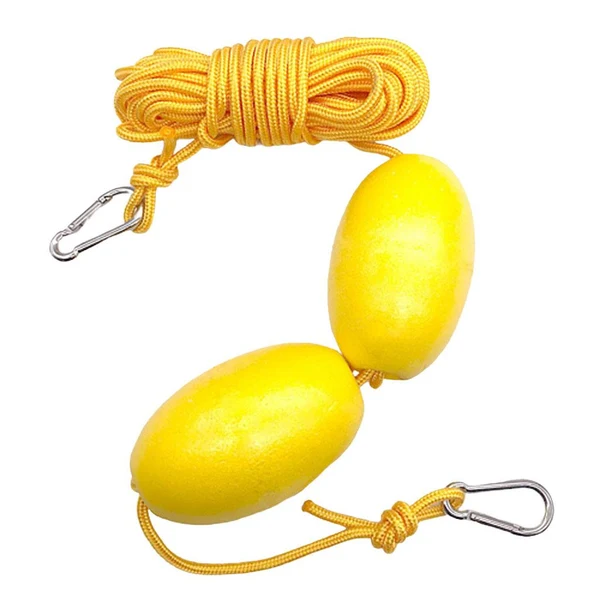 Refined Maxbell High Strength Kayak Tow Rope Throw Line with Dual EVA Floats Clip Accessory Prestigious
