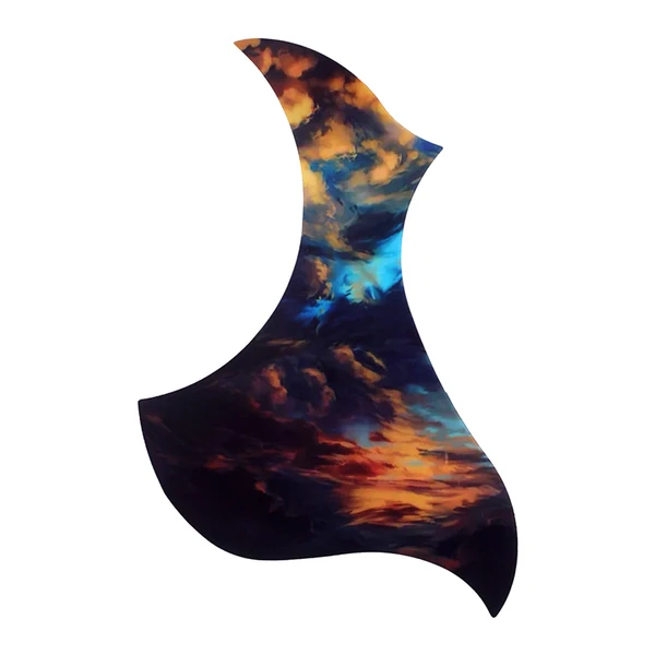 Exclusive Maxbell Acoustic Guitar Pickguard Self-adhesive Scratch Plate Parts Accs Cloud High-Performance