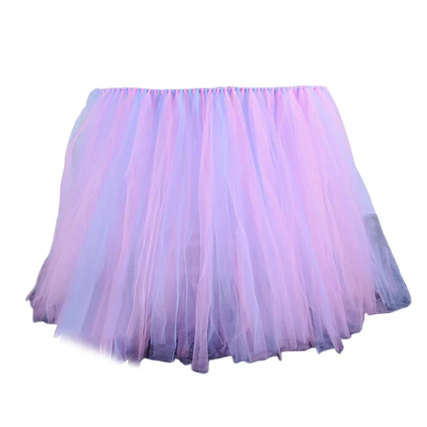 World-Class Maxbell Chiffon Table Skirt Tableware Cover Shower Wedding Party Decor Solid