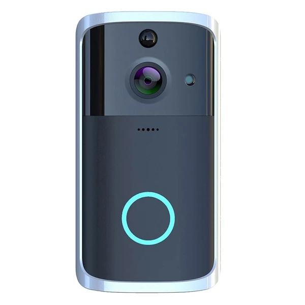 Solid Maxbell FHD Wifi Anti-Theft Video Doorbell Wire- Security APP-Control Bell Black Versatile