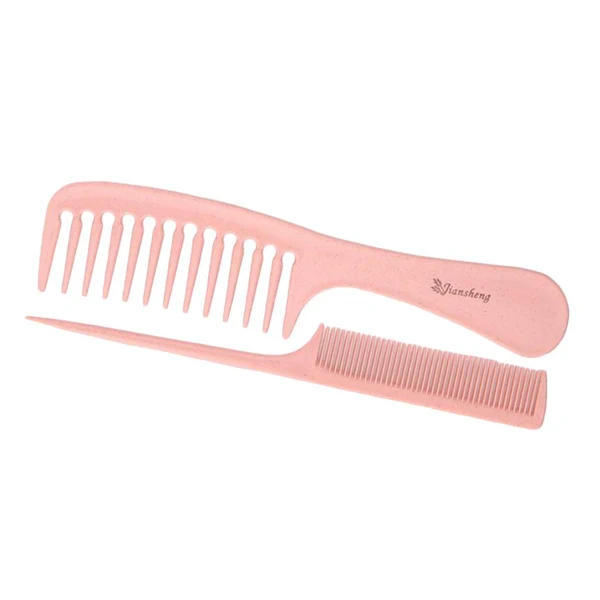 Secure Maxbell Barber Hairdressing Comb Wide Tooth Detangling Rat Tail Sectioning Comb Pink Elite