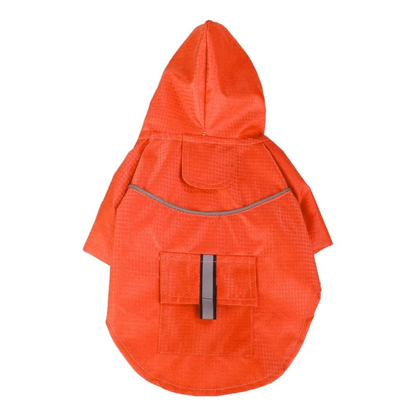 Breathable Maxbell Fashion Pet Dog Waterproof Raincoat Hooded Jacket For Dogs Puppy Orange-S Trendy