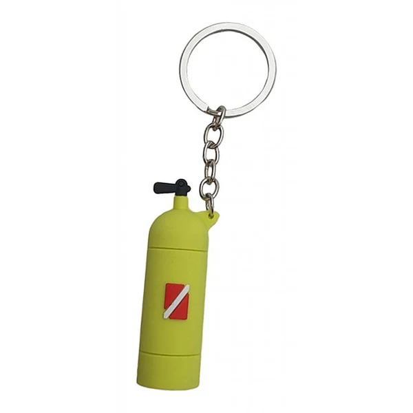 Smart Maxbell Novelty Mini Diving Tank Key Chain Holder Dive Flag Keyring Keychain Yellow Recyclable