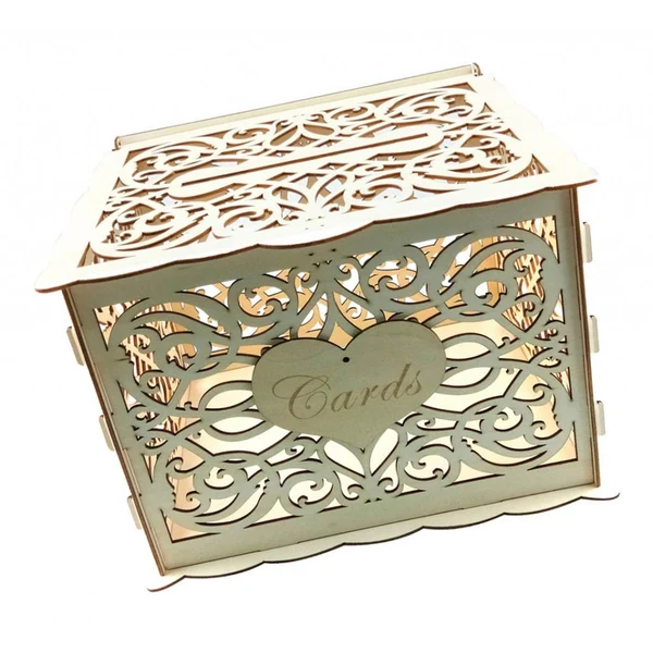 High-Grade Maxbell Wooden wedding card box Type 2 L First-Class
