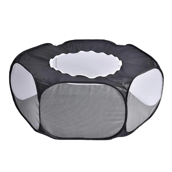 Top-Quality Maxbell Dog Hamster Rabbit Exercise Playpen Fence Cage Exercise Tent Toys Black Sophisticated