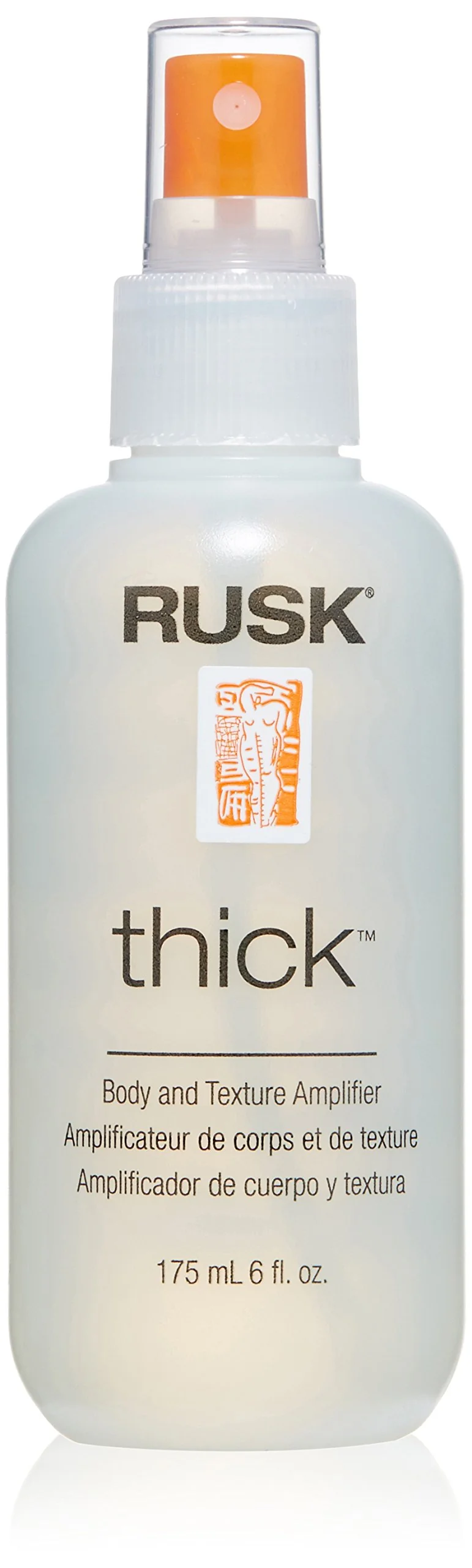Trusted RUSK Designer Collection Thick Body and Texture Amplifier Spray 6 Oz For Fine Limp Flat or Lazy Hair Types - Contains Wheat Protein Adds Sustainable