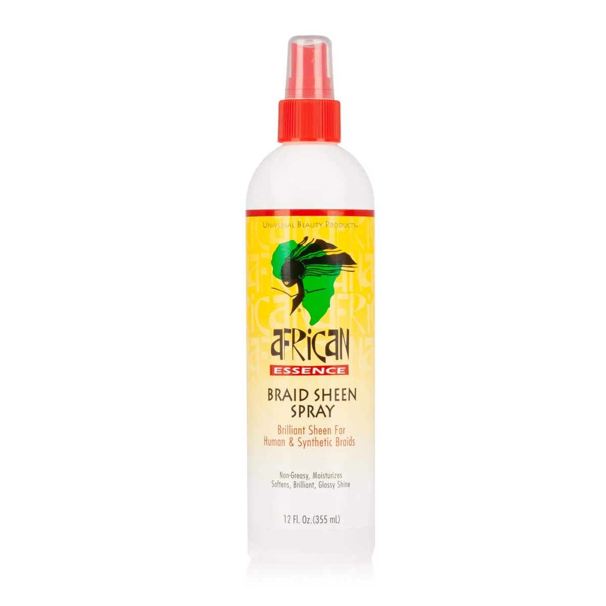 Breathable Universal Beauty African Essence Braid Sheen Spray 355 ml Exceptional