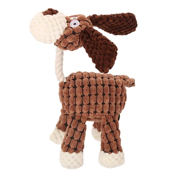 Consistent Maxbell Dog Chew Toy Interative Tug Toy for Aggressive Chewer Training Playing Brown Quality