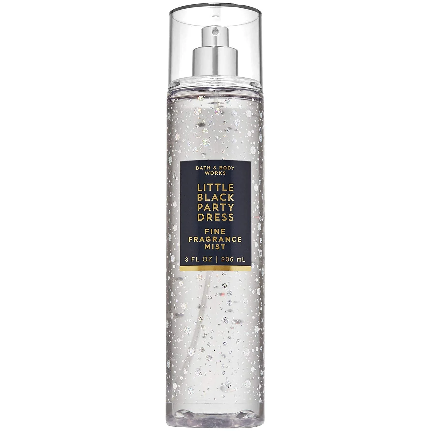 Authentic Bath Body Works Little Black Party Dress Fine Fragrance Mist Spray 8 Fl Oz - 2019 Limited Edition Black Square Logo Bottle First-Class