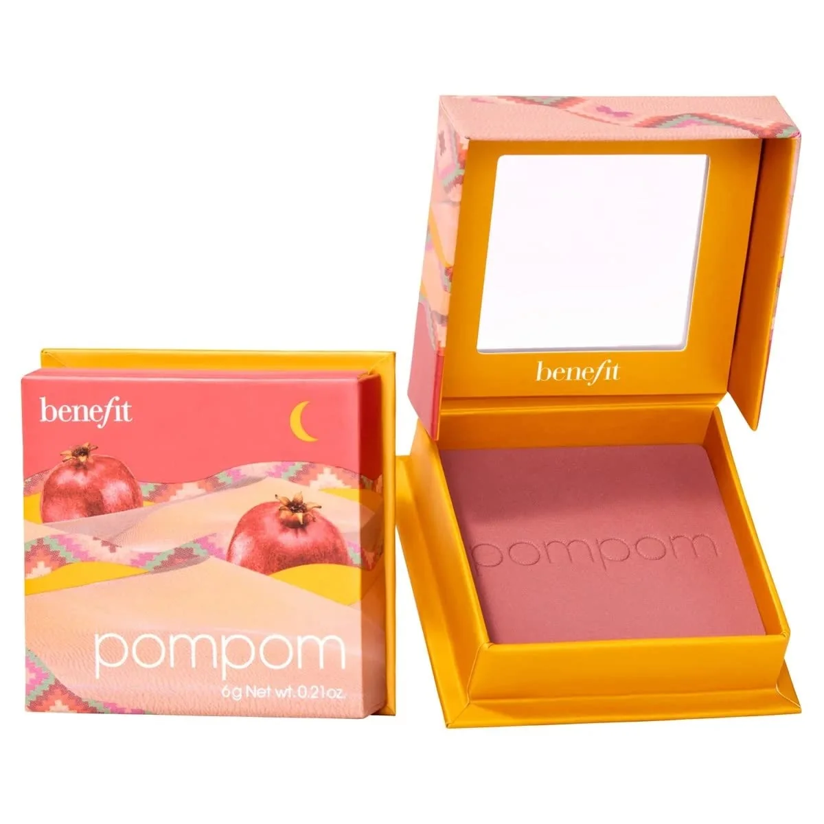 World-Class Benefit Cosmetics WANDERful World Silky-Soft Powder Blush PomPom Fast