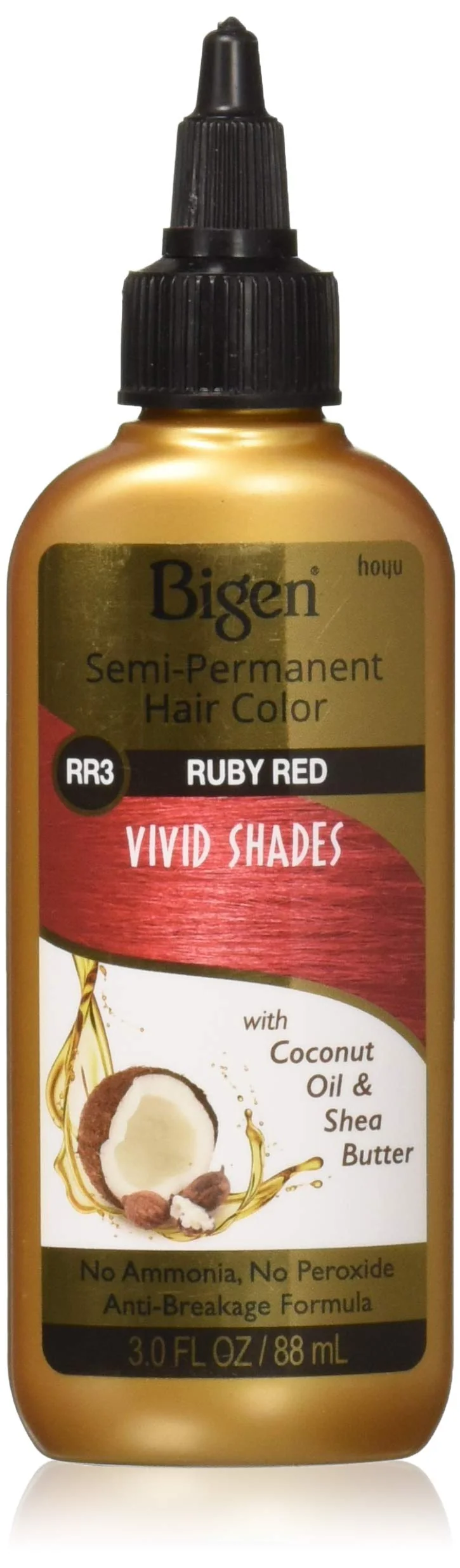 Advanced Bigen Semi Permanent Hair Color Ruby Red 3 Fl Oz BSPRR3 Contemporary