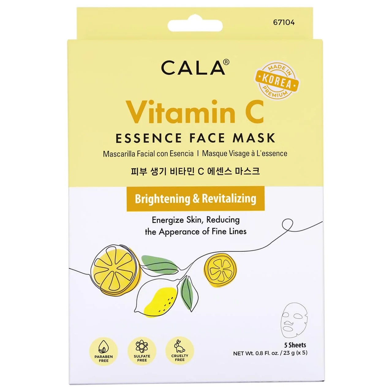 User-Friendly Cala essence facial mask sheets 5 count 5 Count Verified