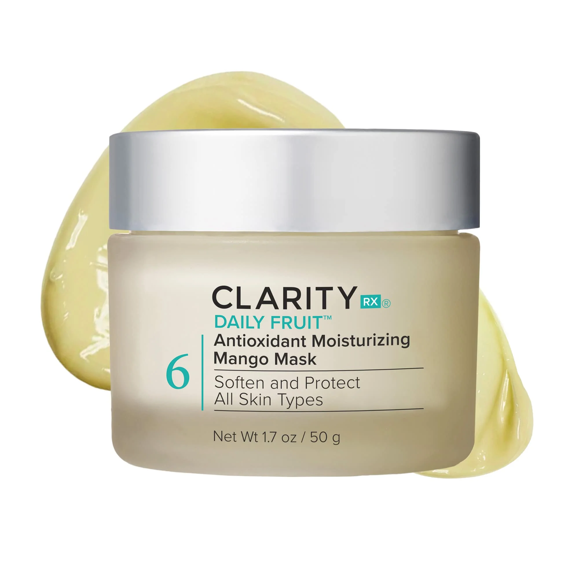 Authentic ClarityRx Daily Fruit Antioxidant Moisturizing Mango Face Mask Plant-Based Creamy Anti-Aging Facial Treatment for Mature or Dry Skin Luxury