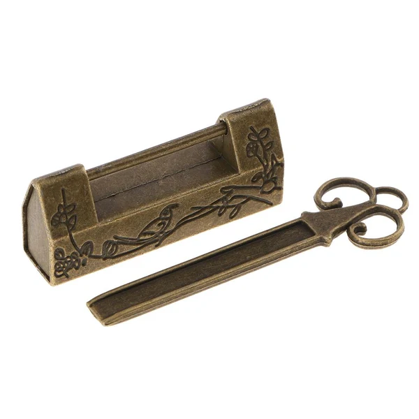 Artisan Maxbell Vintage Suitcase Luggage Cabinet Drawer Toolbox Padlock Pad Lock Copper 1 Consistent