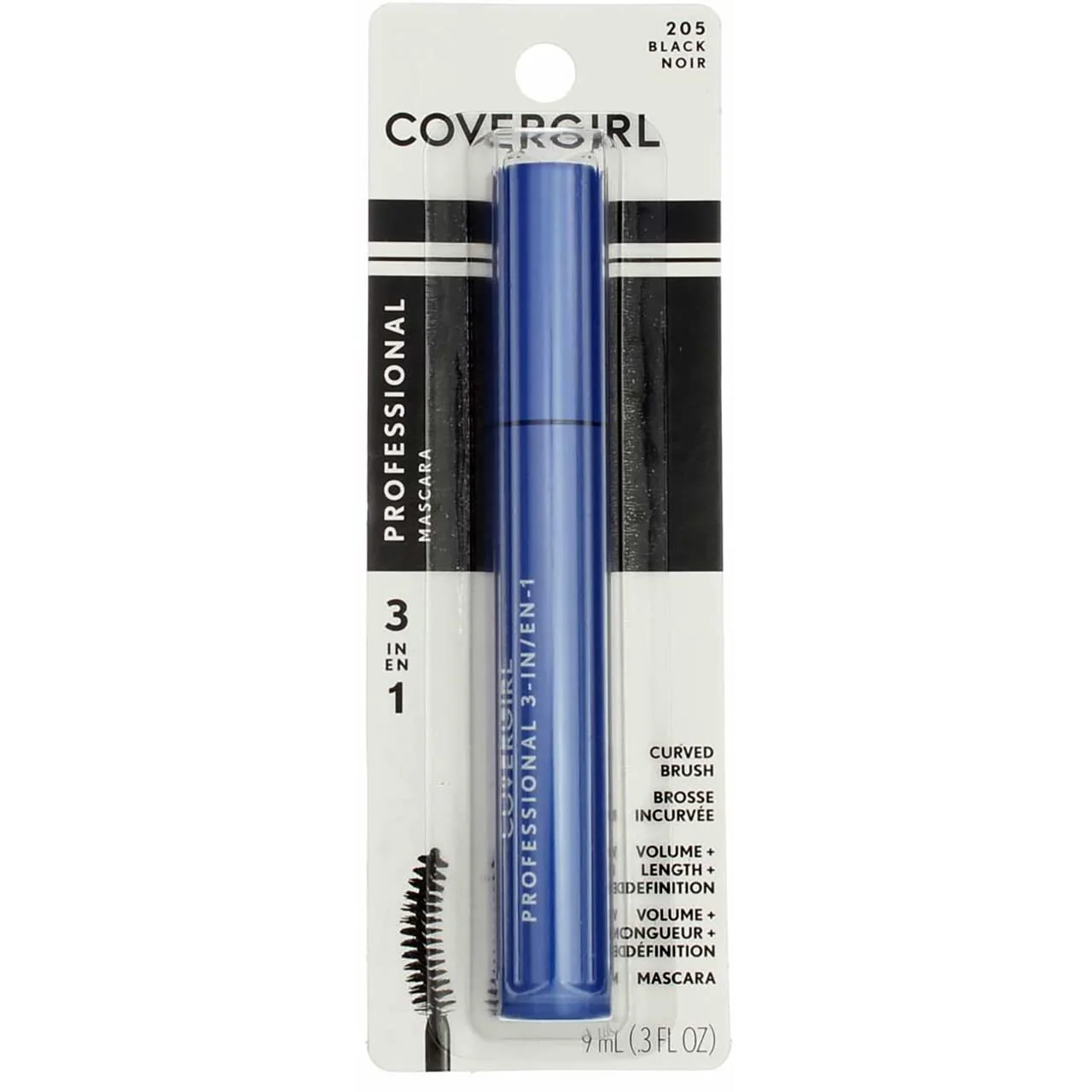 Artisan CoverGirl Professional 3 in 1 Curved Brush Black 205 Mascara -- 3 per case. Healthy
