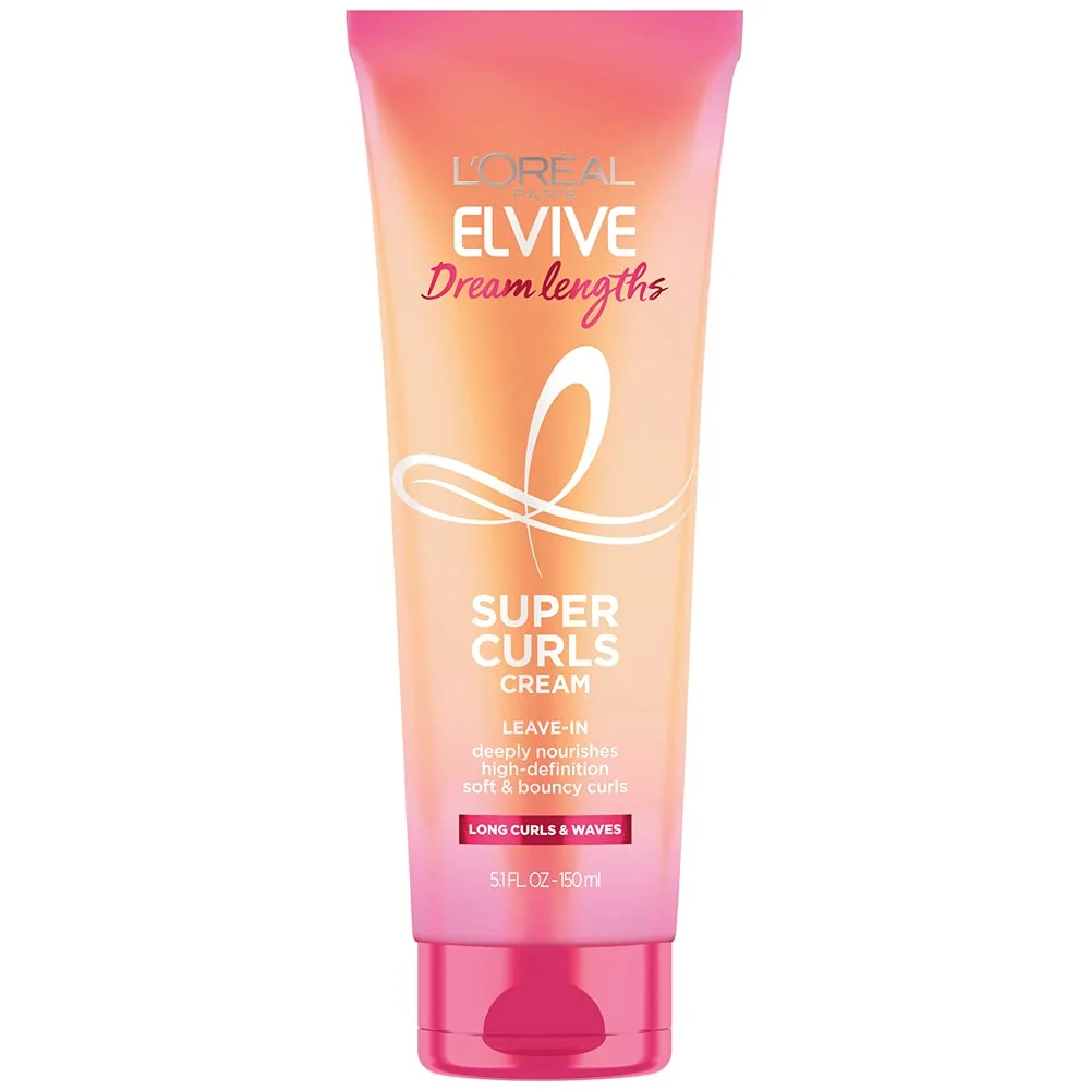 Breathable L Oréal Paris Elvive Dream Lengths Super Curls Cream Leave-In 5.1 Ounce Long-Lasting