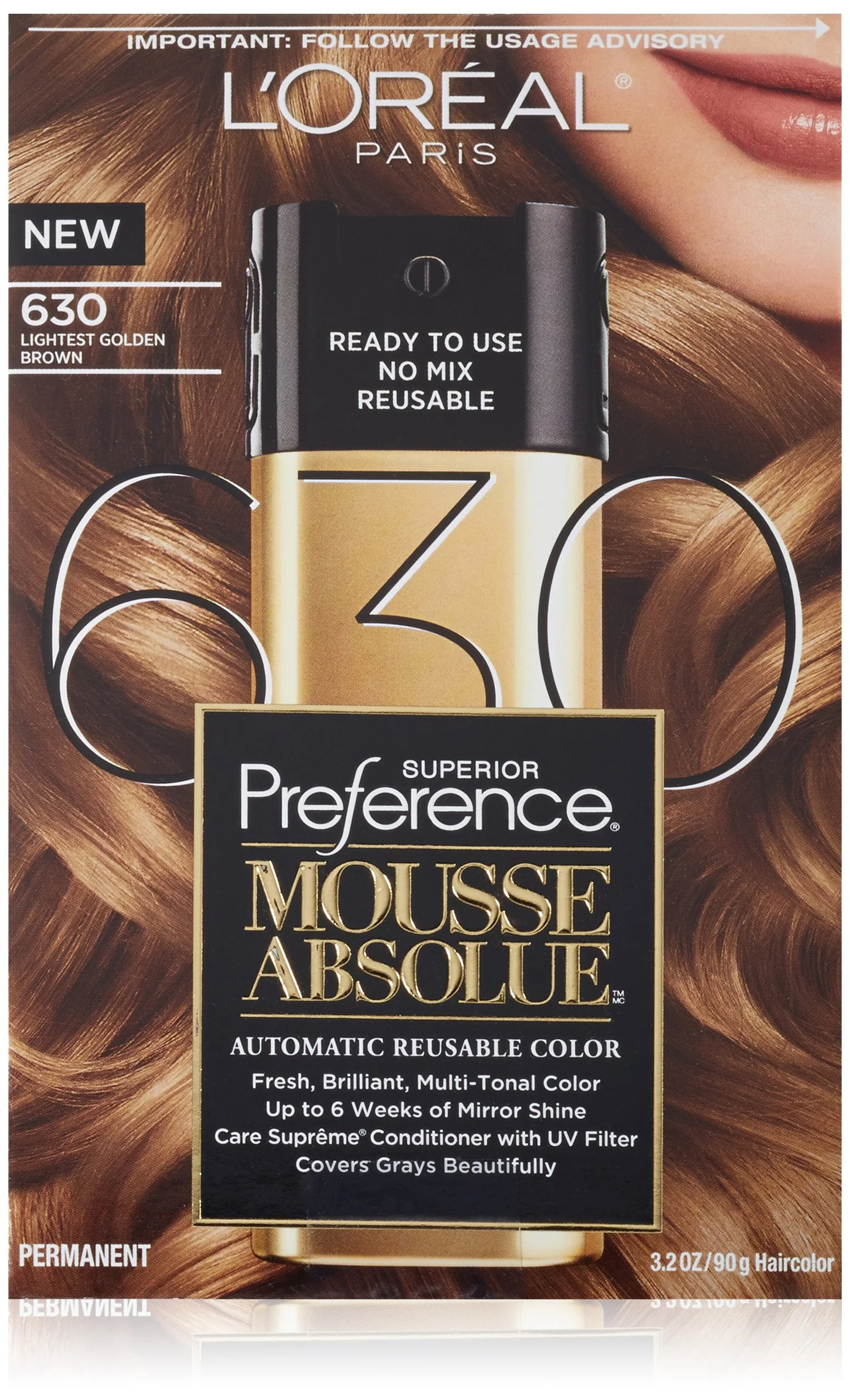 Versatile L'O Paris Superior Preference Mousse Absolue 630 Lightest Golden Brown Enhanced