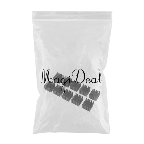 Smooth Max Maxb 20x20x16mm Aluminum Heat Sink Heatsink Cooler Fin Black Reusable