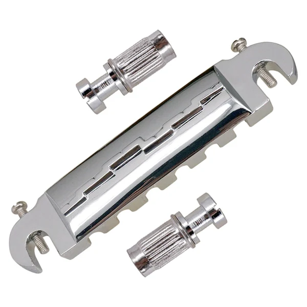 Classic Max Maxb 6 String Electric Guitar Wraparound Bridge Tailpiece for LP Guitar Silver Convenient