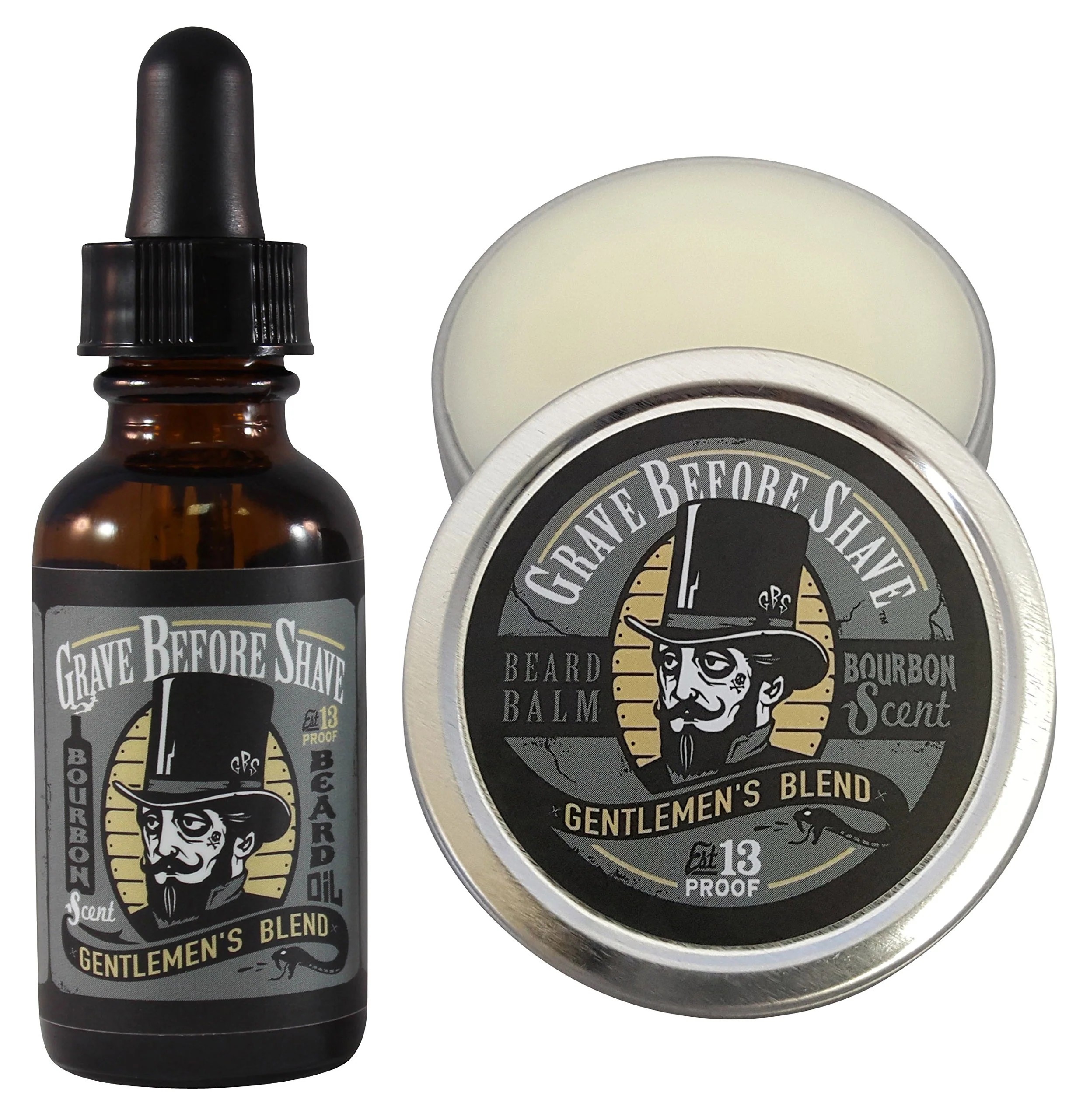Elite Grave Before Shave™ Gentlemen's Blend Beard Pack Bourbon Sandal wood Scent Durable