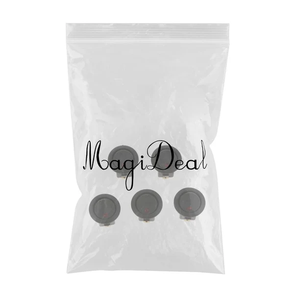 Selected Max 5 pieces 12V 16A 3-PIN Dot Led Round Rocker Toggle Switch For Car Truck red light Minimalist