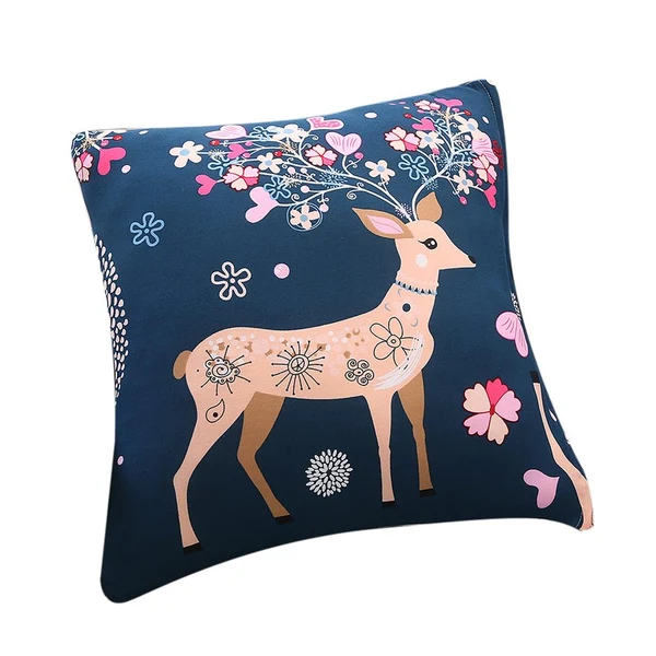 Functional Max Pillowcases 18x18 Inch Home Decor Pillow Case Green Deer Practical