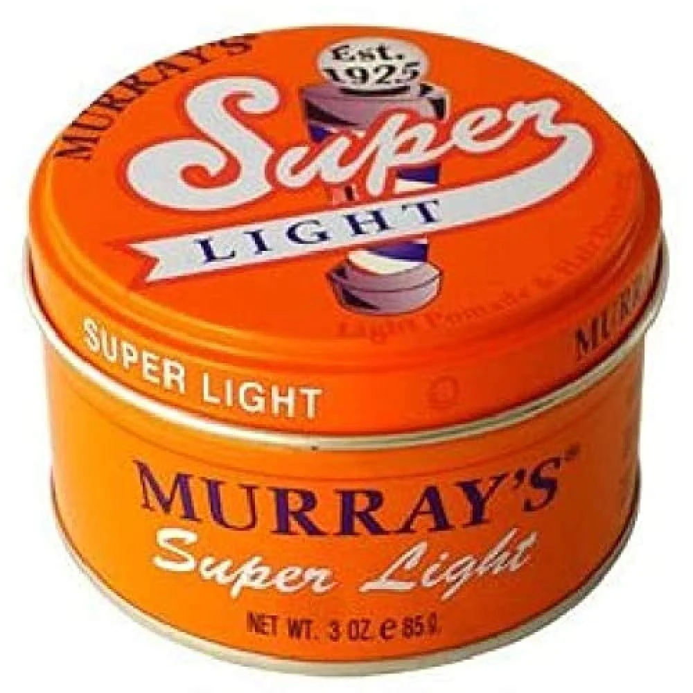 Authentic Murray's Light Pomade Hair Dressing Super Light 3 oz. Healthy