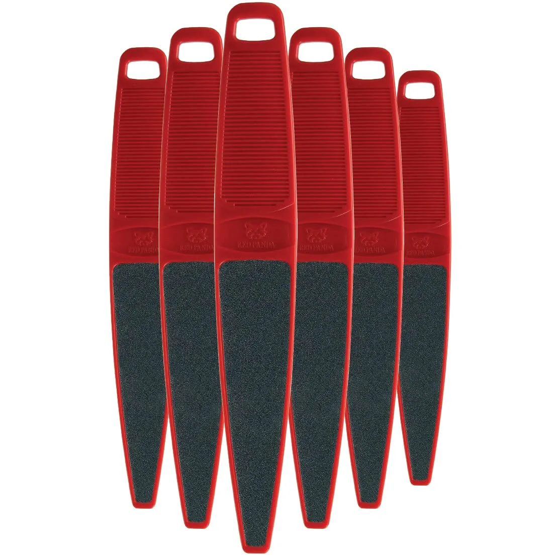Advanced ForPro Professional Collection Red Panda Foot File 60 100 Grit Double-Sided Pedicure File for Feet and Heels 10.5 L Pack of 6 Comfortable