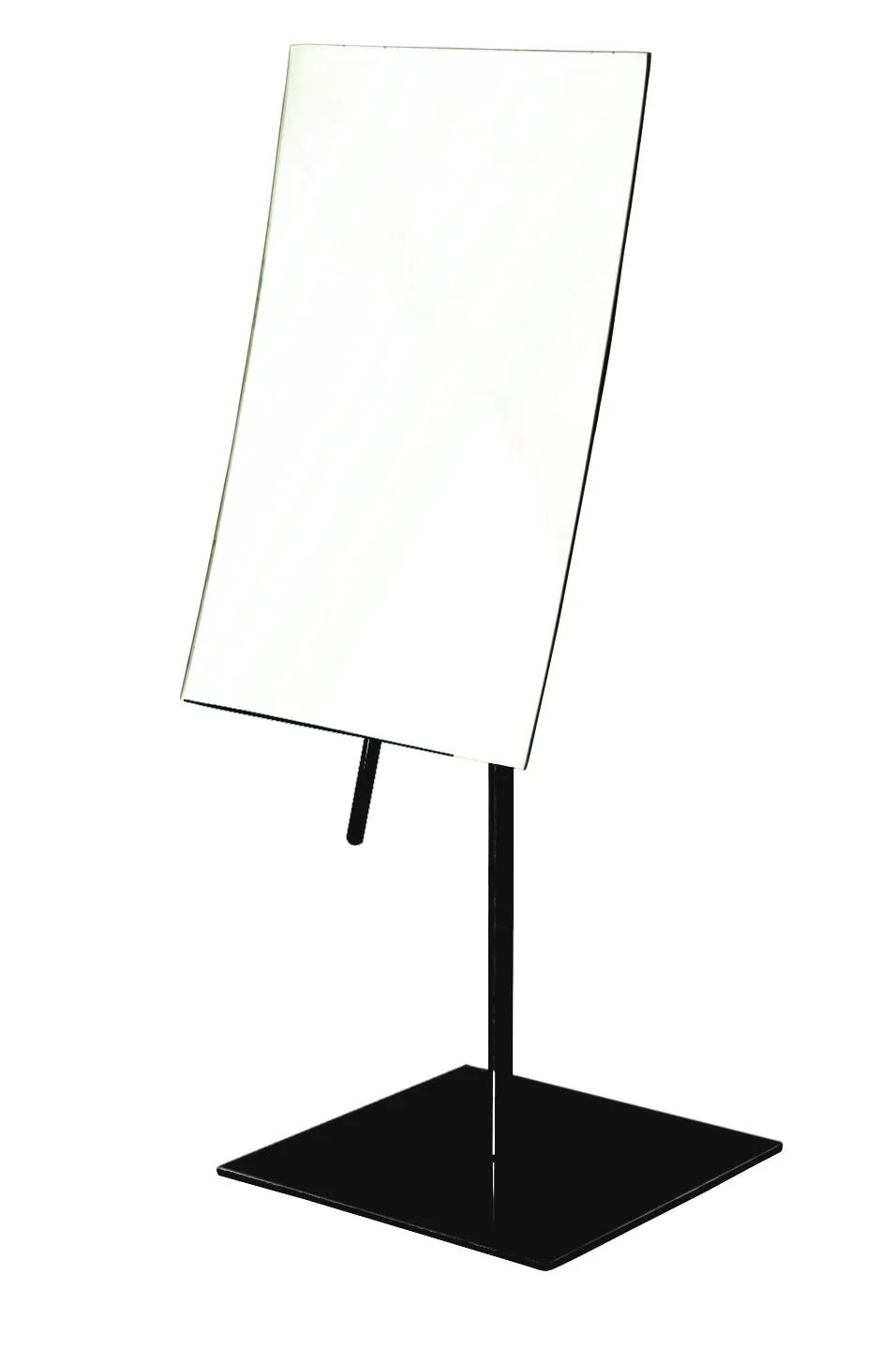 Artisan JERDON Rectangular Tabletop Vanity Makeup Mirror - 3X Magnification with Black Finish - 5-inch by 8-inch Vanity Mirror - Pivot Adjustment - Model Dependable