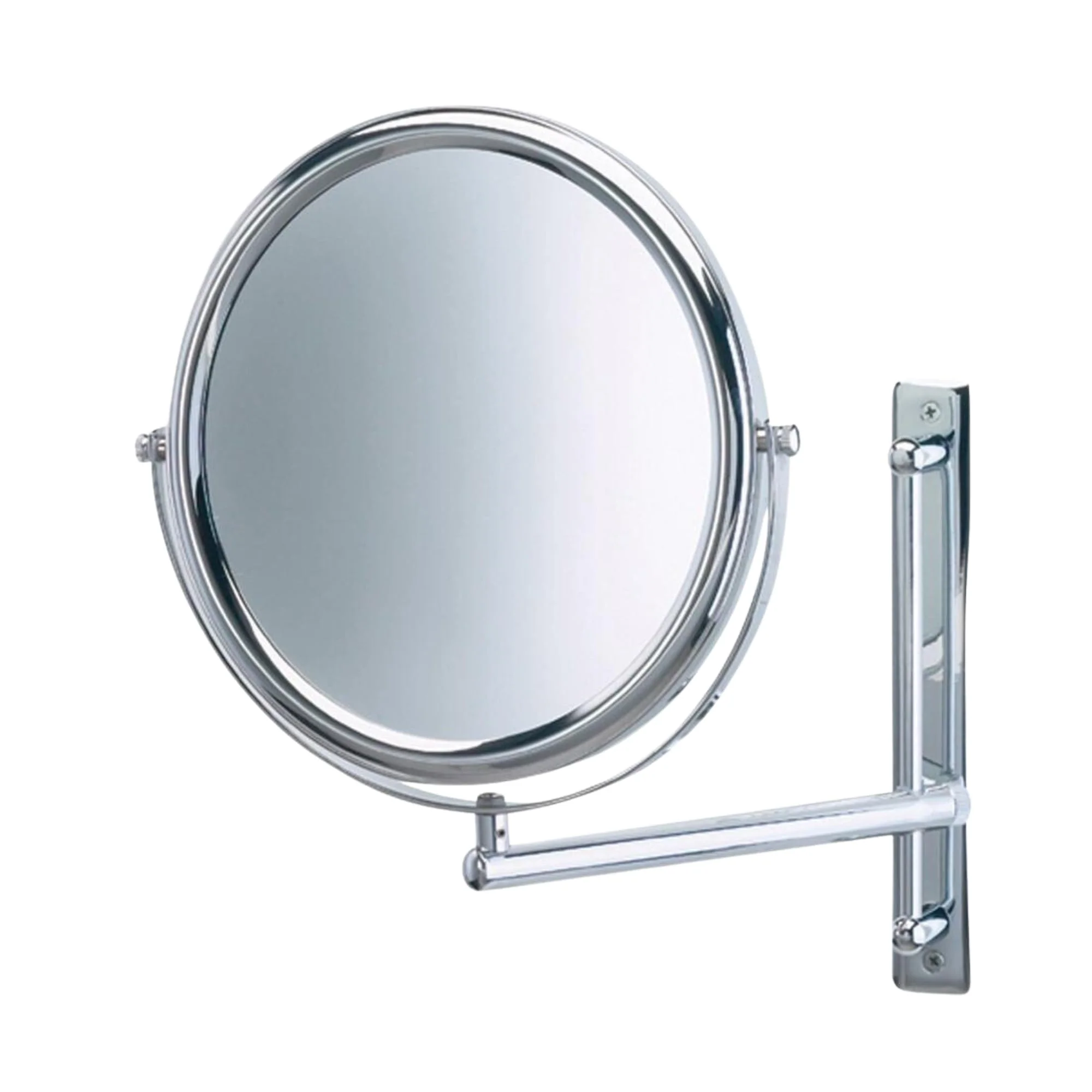 Practical JERDON Two-Sided Wall-Mounted Makeup Mirror with 3X-1X Magnification -9 Diameter Mirror Extends 9 - Polished Chrome Finish - Model JP3030CF Functional