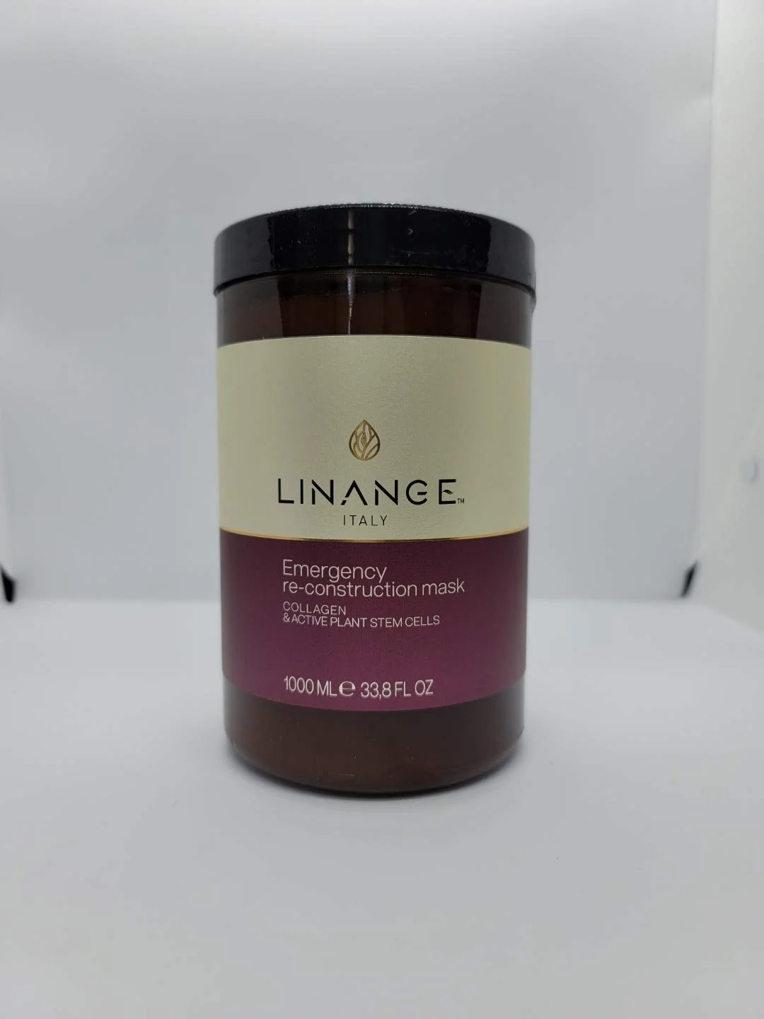 World-Class Linange Spa - Emergency Collagen Mask 1000ml Strengthening Hydrating Nourishing Hair Care Product Hair Mask w Proteins for Men and Women - Smooth