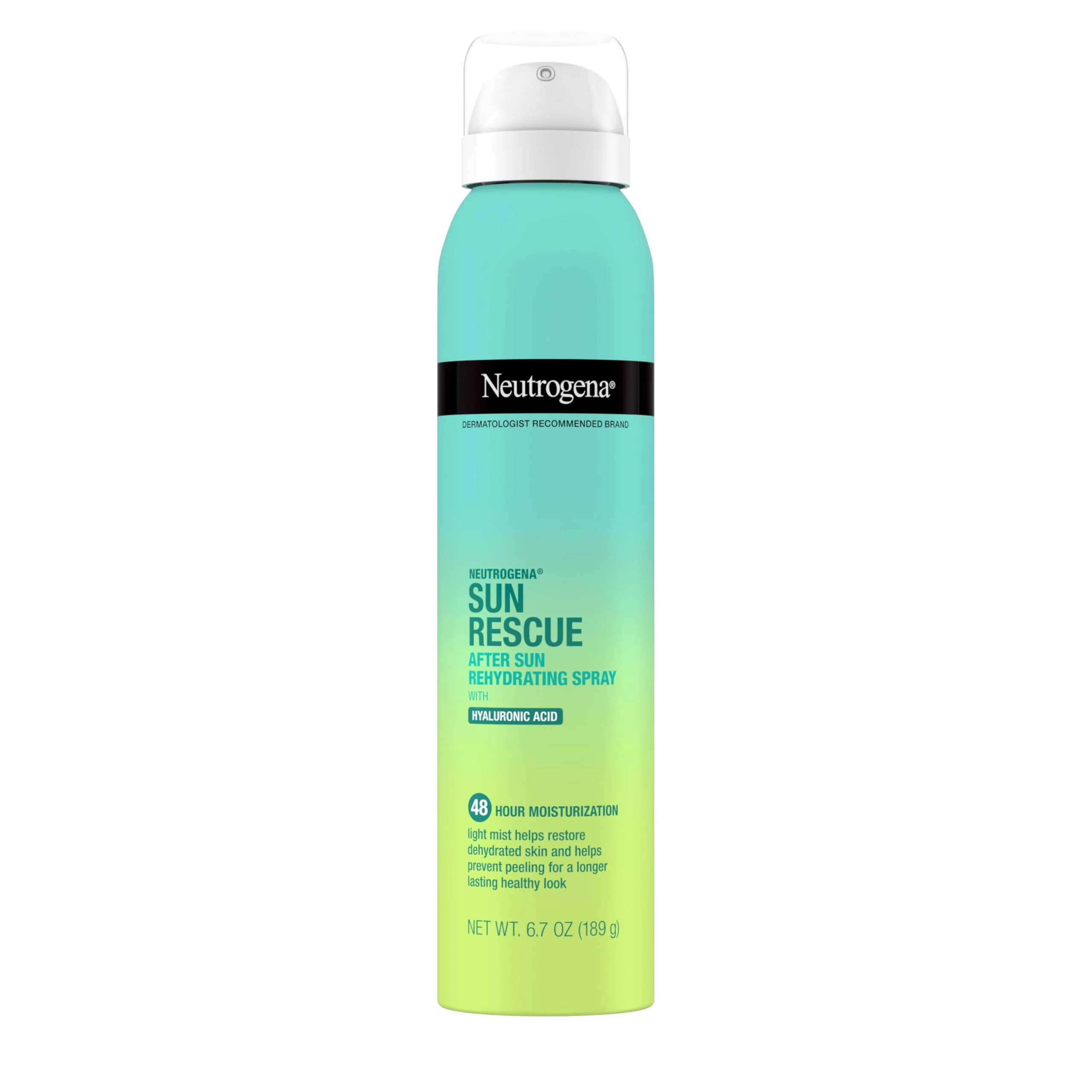 Trusted Neutrogena Sun Rescue After Sun Rehydrating Spray with Hyaluronic Acid Vegan and Lightweight 48-Moisturizing Skin and Body Mist Non-Comedogenic Stylish
