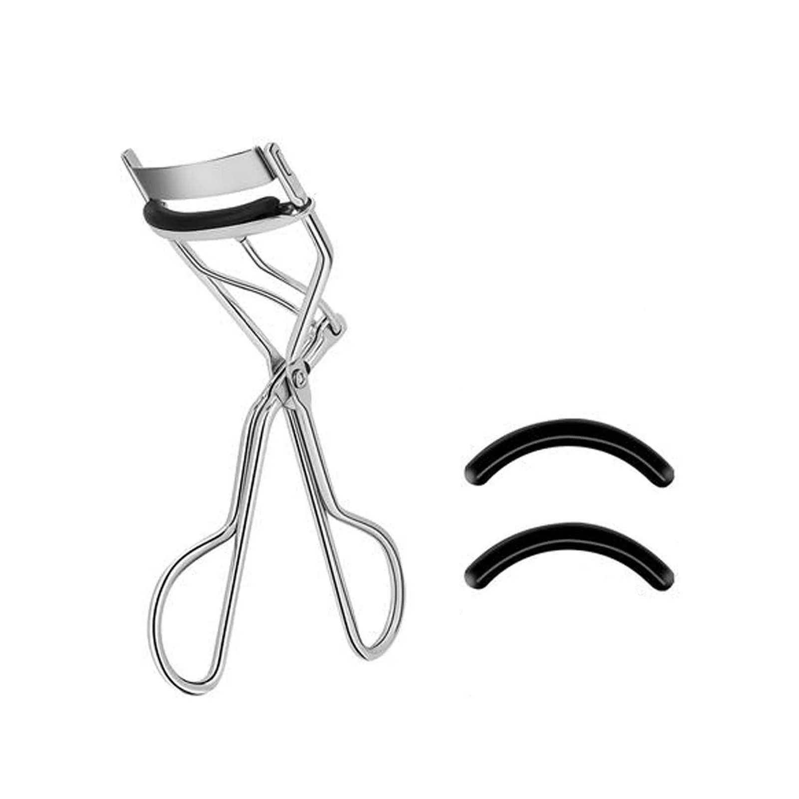 Breathable SHINING CROWN By EMILYSTORES EMILYSTORES Makeup Tool For Eyelashes With 2 Silicone Refill Pads Metal Eyelash Curler 1PC Platinum Optimized