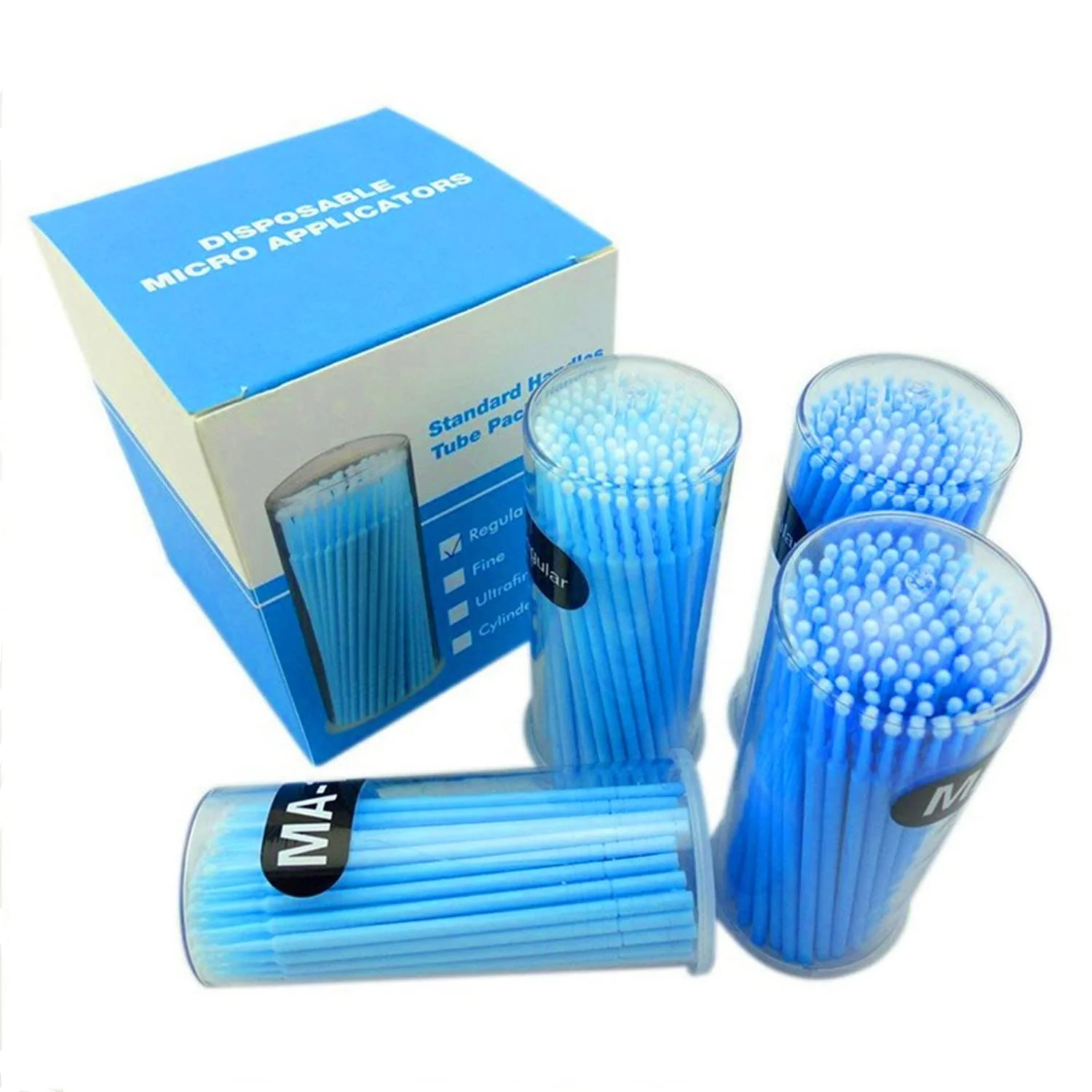Breathable Yimart 400pcs Blue Regular Size 3mm Reusable Mascara Applicator Individual Eyelash Extension Microbrushes Makeup Tools Elite