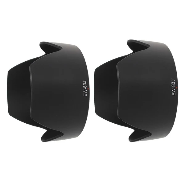 Environmentally Friendly Max 2Pcs Camera Lens Hood Anti-glaring for Canon EW-83J AF 24-85mm AF-S 24-120mm Powerful