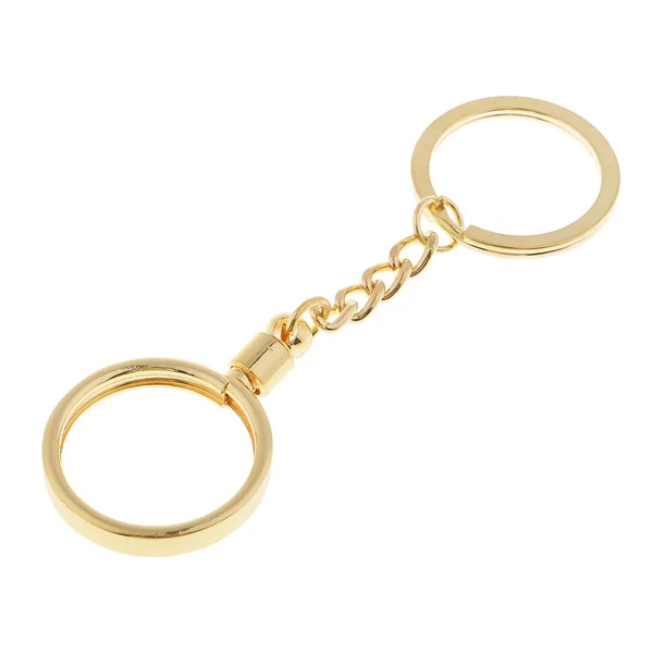 Secure Max 27mm Coin Holder Keychain Round Golden Plastic Outstanding