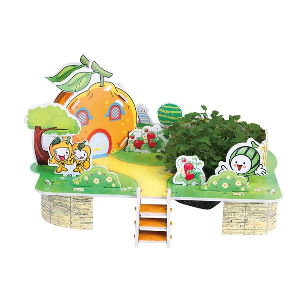 Trendy Max 3D DIY Cartoon House Assembling Paper Puzzles Toy for Kids Educational M004 Durable