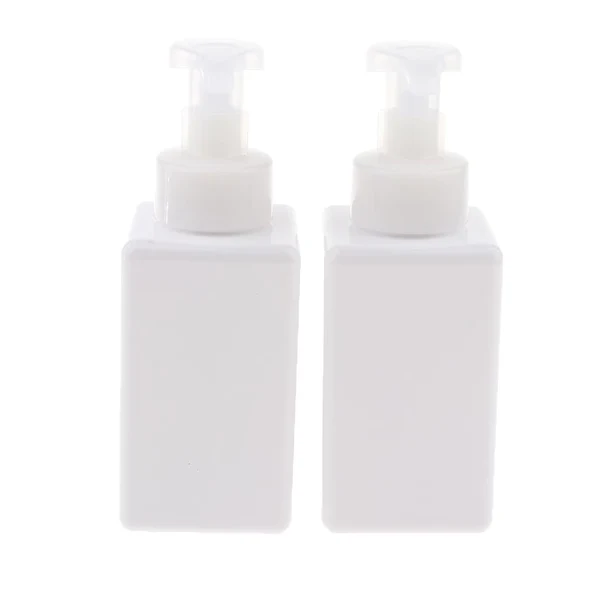 Detailed Max Empty Plastic Square Pump Bottle Jar Foam Dispenser for Liquid Lotion White Pure