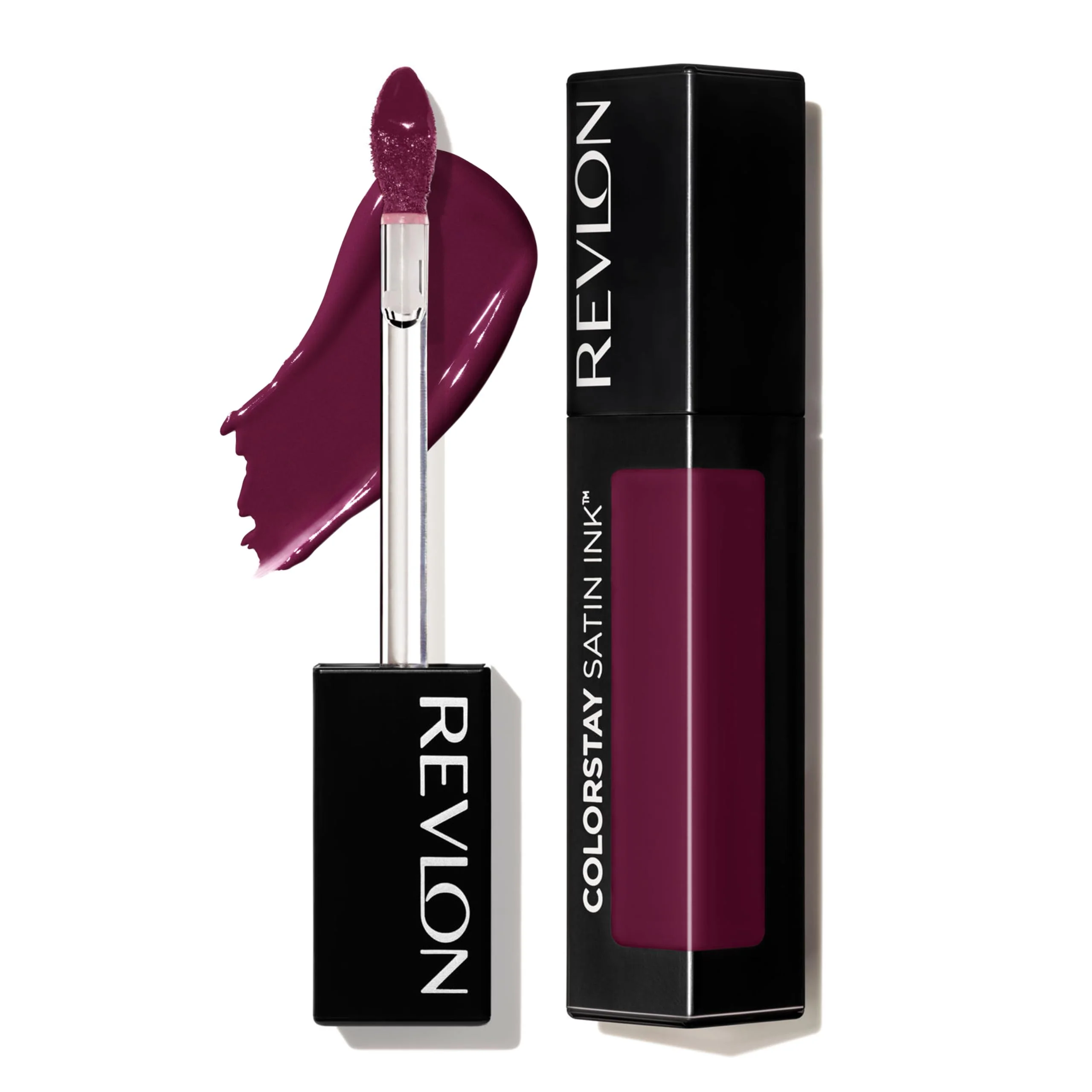 Carefully Designed Revlon ColorStay Satin Ink Liquid Lipstick Longwear Rich Lip Colors Formulated with Black Currant Seed Oil 022 Black Cherry 0.17 fl oz Secure