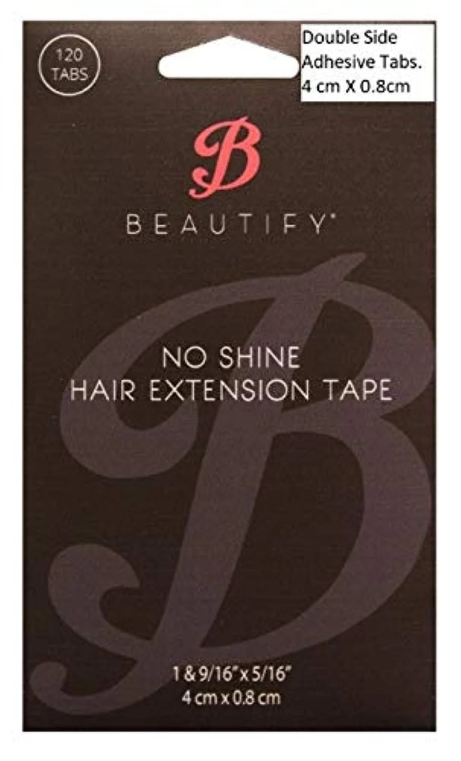 Versatile Beautify No Shine Hair Extension Tape Tabs - Double Sided Tape for Hair Extensions 120 Tabs per Pack - Shine- Hold Efficient