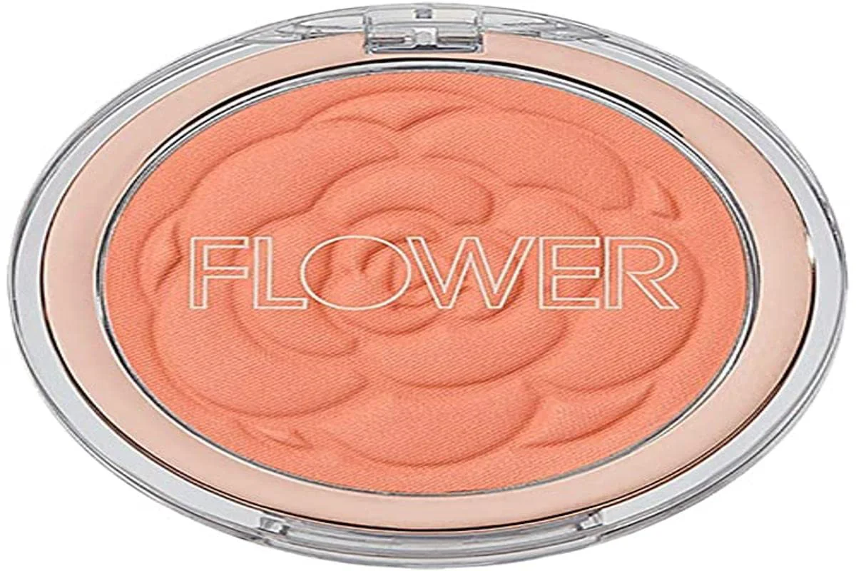 Breathable Flower Beauty Pots Powder Blush Smooth Silky Skin Tone Enhancing Soft Satin Finish Makeup Peach Primrose 0.21 Oz Green